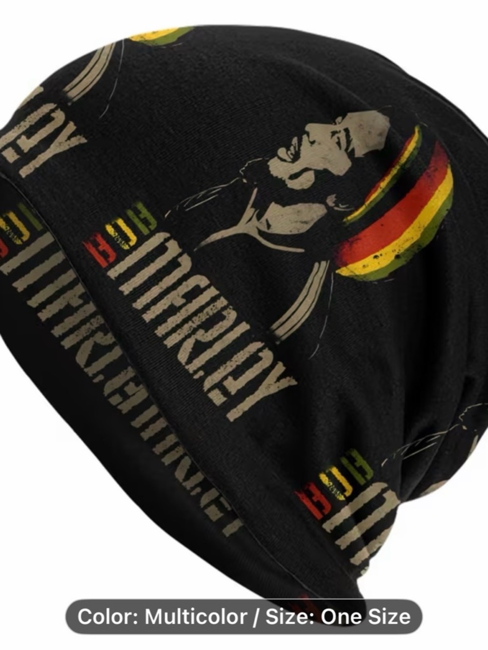 Bob Marley Graphic print Beanie
